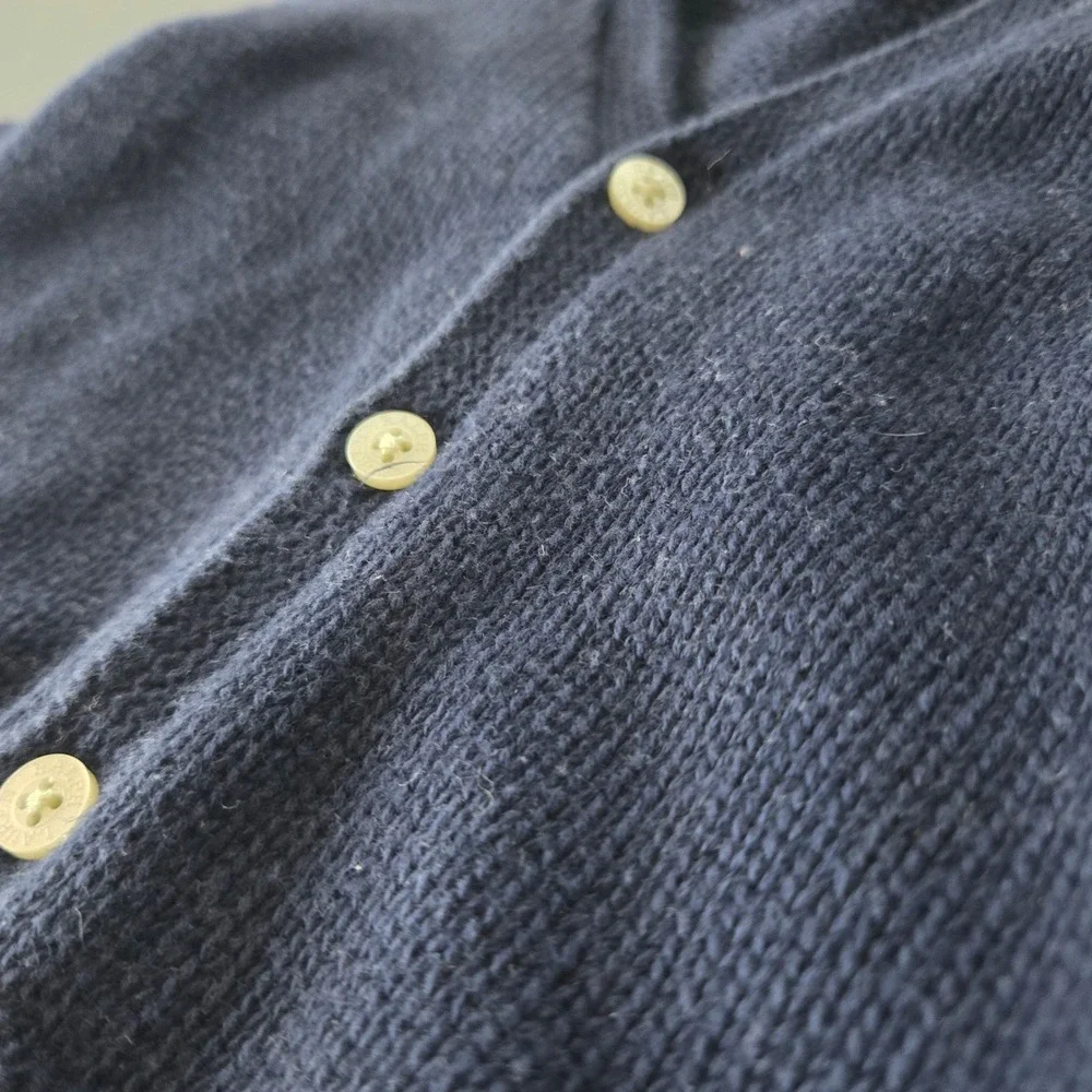 Ralph Lauren Blue Knit Button Cardigan‎ Sweater 18M Preppy Academia Old Money